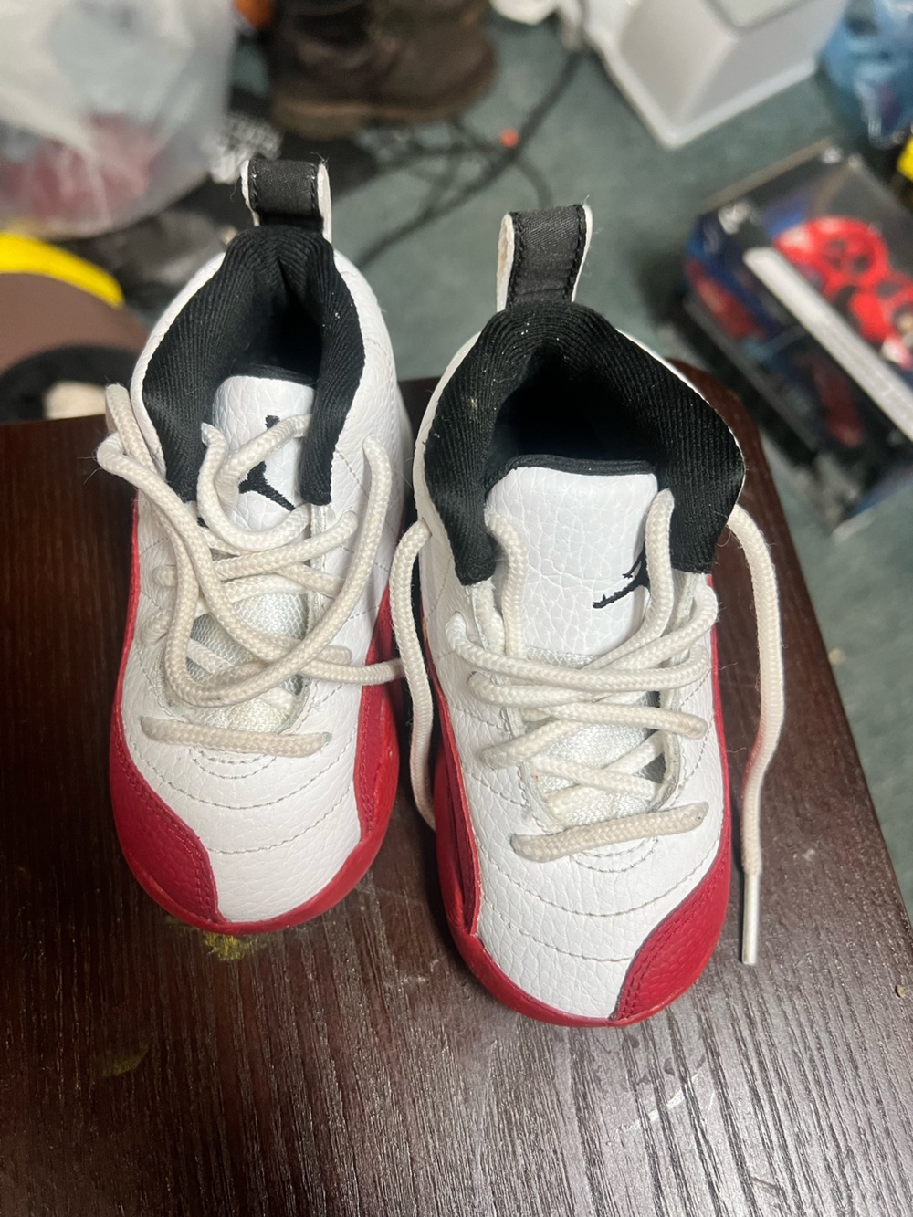 Leather sneakers, Air Jordan 12 Retro TD 'Cherry' 2023